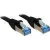 Image de Câble réseau Lindy 7.5m Cat.6A S/FTP LSZH, noir Connecteur RJ45, 500MHz, cuivre, 27AWG (47182)