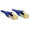 Image de Lindy - 47277 Rj45 Câble Réseau, Câble Patch Cat 6a (câble Brut Cat 7) S/ftp 1.00 M Bleu Avec Cliquet D'Encastrement 1 Pc(s) C236141