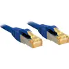 Image de Lindy 47280 Câble patch 3.00m RJ45 S/FTP LSOH, avec câble brut Cat7, bleu