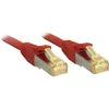 Image de Lindy - 47293 Rj45 Câble Réseau, Câble Patch Cat 6a (câble Brut Cat 7) S/ftp 1.50 M Rouge Avec Cliquet D'Encastrement 1 Pc(s) C236921