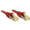 Image de Lindy - 47296 Rj45 Câble Réseau, Câble Patch Cat 6a (câble Brut Cat 7) S/ftp 5.00 M Rouge Avec Cliquet D'Encastrement 1 Pc(s) C236751