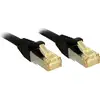 Image de Lindy - 47312 Rj45 Câble Réseau, Câble Patch Cat 6a (câble Brut Cat 7) S/ftp 7.50 M Noir Avec Cliquet D'Encastrement 1 Pc(s) C236301
