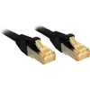 Image de Lindy - Câble de raccordement - RJ-45 (M) - RJ-45 (M) - 15,0m - SFTP, PiMF -Cat.7 brut - lisse, sans halogène - noir (47314)