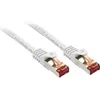 Image de Lindy - 47381 Rj45 Câble Réseau, Câble Patch Cat 6 S/ftp 0.50 M Blanc 1 Pc(s) C234021