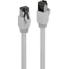 Image de Lindy - Câble de raccordement - RJ-45 (M) à RJ-45 (M) - 3 m - SFTP - CAT 8.1 - blindé - gris