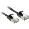 Image de Câbles Réseau Et Dac Lindy Cat.6a U/ftp Flat Patch Cable Black 5m