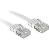 Image de LINDY Patchkabel Cat6 Flachband ungeschirmt weiß 1.00m