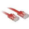 Image de Lindy 47510 Rj45 Câble Réseau, Câble Patch Cat 6 U/utp 0.30 M Rouge Avec Cliquet D'Encastrement 1 Pc(s) C186111
