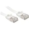 Image de LINDY Patchkabel Cat6A U/FTP Flachband weiß 0.30m