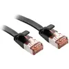 Image de Lindy Patchkabel Cat6 Uftp Flachband Schwarz 5.00m