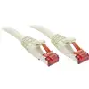 Image de Lindy - 47701 Rj45 Câble Réseau, Câble Patch Cat 6 S/ftp 0.50 M Gris Avec Cliquet D'Encastrement 1 Pc(s) C234771