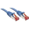 Image de 47719 Rj45 Câble Réseau, Câble Patch Cat 6 S/ftp 2.00 M Bleu Avec Cliquet D'Encastrement 1 Pc(s) C234961 - Lindy