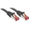 Image de Lindy - 47782 Rj45 Câble Réseau, Câble Patch Cat 6 S/ftp 7.50 M Noir Avec Cliquet D'Encastrement 1 Pc(s) C186241