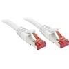 Image de 47794 Rj45 Câble Réseau, Câble Patch Cat 6 S/ftp 2.00 M Blanc Avec Cliquet D'Encastrement 1 Pc(s) C236711 - Lindy