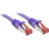 Image de Lindy - 47820 Rj45 Câble Réseau, Câble Patch Cat 6 S/ftp 0.30 M Violet Avec Cliquet D'Encastrement 1 Pc(s) C234431