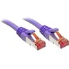 Image de Lindy - 47828 Rj45 Câble Réseau, Câble Patch Cat 6 S/ftp 10.00 M Violet Avec Cliquet D'Encastrement 1 Pc(s) C234451