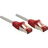 Image de LINDY Patchkabel Cat6 CrossOver S/FTP grau/rot 0.50m