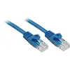 Image de Lindy 48170 Rj45 Câble Réseau, Câble Patch Cat 6 U/utp 0.30 M Bleu 1 Pc(s)