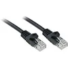 Image de Lindy - 48191 Rj45 Câble Réseau, Câble Patch Cat 6 U/utp 0.50 M Noir Avec Cliquet D'Encastrement 1 Pc(s) C230241