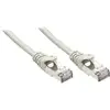Image de Lindy - 48342 Rj45 Câble Réseau, Câble Patch Cat 5e F/utp 1.00 M Gris Avec Cliquet D'Encastrement 1 Pc(s) C186541