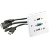 Image de LINDY Wanddose VGA/HDMI/USB/3.5mm Stereo