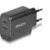 Image de Lindy 73438 LINDY 65W USB 2 x Type C GaN Charger mit EU-Stecker