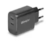 Image de Lindy 73438 chargeur d'appareils mobiles Universel Noir Secteur Charge rapide Intérieure - Neuf