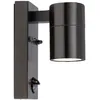Image de Applique Extérieure Avec Détecteur De Mouvement Acier Inoxydable Lampe De Façade Lampe De Terrasse Lampe De Jardin Couleur Acier, 1x Gu10, Lxhxp 6,8 X 16,3 X 11 Cm