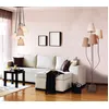 Image de Näve - Lampe suspendue textile, Fango, d:35cm ; hs:14cm ; ds:16cm Abat-jour : 3x marron, 2x beige Longueur totale 95cm ; 7062511