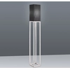 Image de Näve Lampadaire - Matière : métal, tissu, textile - Abat-jour : gris foncé Couleur du pied : chrome ; 2064822