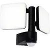 Image de Applique murale LED extérieure "JARO", L:33cm, détecteur de mouvement à 360°, style fonctionnel, en plastique anthracite, hauteur 23 cm, dimensions 33 x 13,3 cm, avec plaque LED   détecteur de mouvement