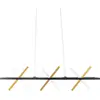 Image de Suspension LED, métal, or, L 100 cm