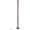 Image de Lampe sur pied - Lampe sur pied LED "MADERA", hauteur : 152 cm, finition naturelle. Lampe de style moderne, en métal et en plastique, de couleur naturelle, hauteur 152 cm, dimensions 20 x 15 cm. Inclut une LED, variateur d'intensité, interrupteur à glissière