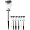 Image de Lampe solaire de jardin Piquet de terre 8 pièces Lampe solaire d'extérieur Lampe de rue solaire 5146408
