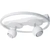 Image de Plafonnier LED, métal, blanc, 3 flammes, D 40 cm
