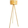 Image de Lampadaire, bambou, 3 pieds, H 148 cm