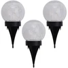 Image de Naeve Crackle Lot De 3 Piquets Solaires D'Extérieur À Led Blancs Ip44