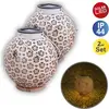 Image de Lampe solaire de jardin Lanterne set de 2 boules Lampe solaire d'extérieur solaire 5285423