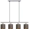 Image de Näve E14 Lampe à suspendre MARON 72,4x12cm brun 7092014