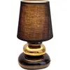 Image de Lampe de table Salon Lampe de table Chambre à coucher Céramique Tissu Noir 3045358