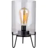 Image de Lampe de table sans fil avec minuterie verre fumé Lampe de table sans câble batterie 5308422