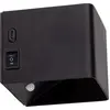 Image de Appliques murales - Applique murale "CUBE" à batterie, magnétique, L/l : 10 m, noire. Applique murale de style moderne, en métal noir, hauteur : 8 cm, dimensions : 10 x 10 cm. Inclut : LED, fonctionnement sur batterie, détecteur de mouvement, interrupteur basculant, port USB de type C