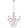 Image de Lustre, métal chromé, cristaux, H 85 cm
