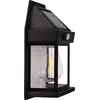 Image de Applique LED, détecteur de mouvement, noir, H 17 cm