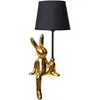 Image de Lampes de table - Lampe de table "HELGE", diamètre : 18 cm, couleur or. Lampe de table de style design, en céramique dorée, hauteur : 45 cm, diamètre : 18 cm, culot E14, interrupteur à câble