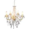 Image de Lustre, métal doré, cristaux, H 85 cm