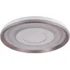 Image de Plafonniers - LED / Variation de température de couleur (CCT) Plafonnier LED "DOIRA", diamètre : 50 cm, style moderne, en métal et plastique, de couleur blanche, hauteur : 7,5 cm, diamètre : 50 cm, inclut : LED, variateur d'intensité, variation de température de couleur (CCT), fonction veilleuse, télécommande