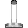 Image de Luminaires Näve Suspension LED « YVARIS » L : 53,2 cm Suspension LED « YVARIS » L : 53,2 cm Suspension - Suspension LED « YVARIS » L : 53,2 cm, lampe suspendue de style moderne, en métal et plastique couleur aluminium, hauteur 120 cm, dimensions 53,2 x 50 cm, LED incluse   intensité variable   commutateur CCT   fonction veilleuse   télécommande   fonction mémoire incluse