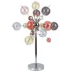 Image de Lampes de table - Lampe de table "EXPLOSION", couleurs pastel, lampe de style moderne, en métal et en verre, multicolore, hauteur 73 cm, diamètre 51 cm, culot G9   Interrupteur à câble