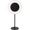Image de Lampes solaires - Lampe solaire rechargeable 4-en-1 "SOLAN" blanche, lampe d'extérieur pour table, design élégant, en métal et en plastique blanc, dimensions : 20 x 11,8 x 41,5 cm, module LED, variateur d'intensité, capteur tactile